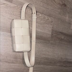Quince Taupe Leather Belt Bag